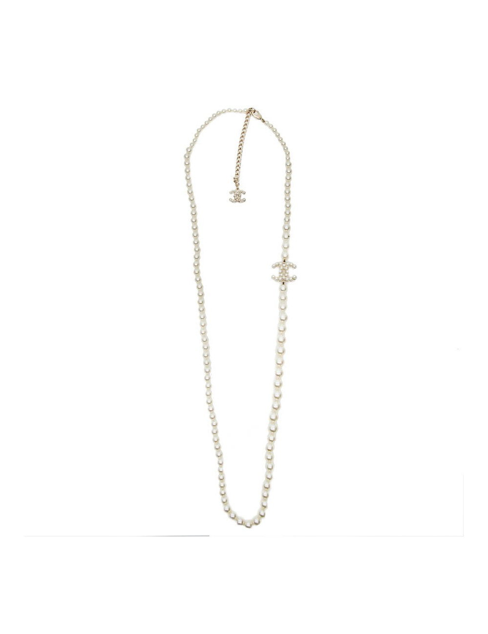 Sautoir perles nacrées CHANEL