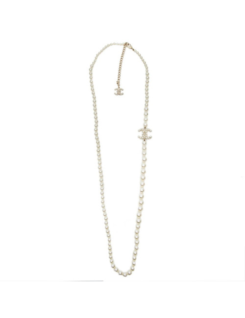 Sautoir perles nacrées CHANEL