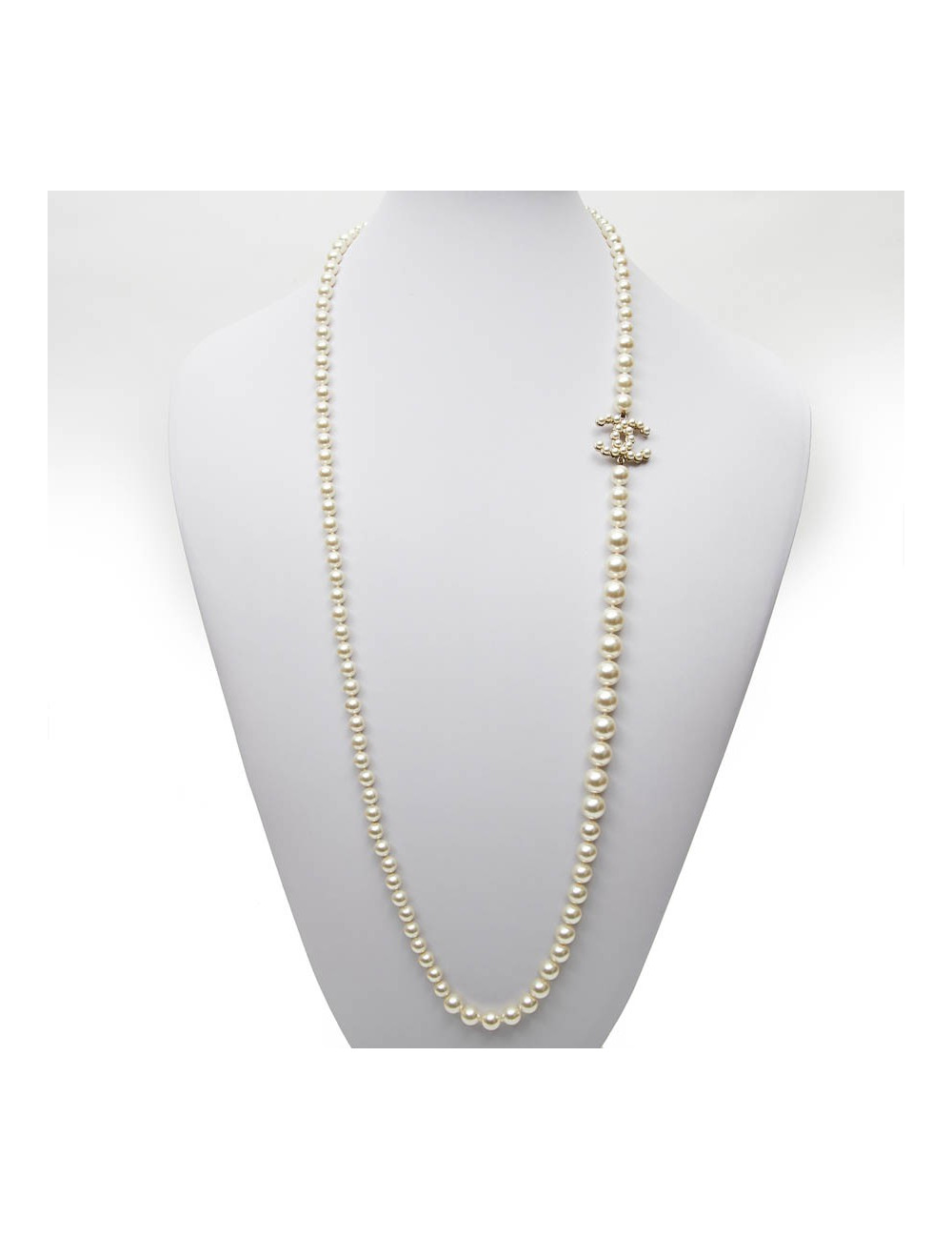 Sautoir perles nacrées CHANEL