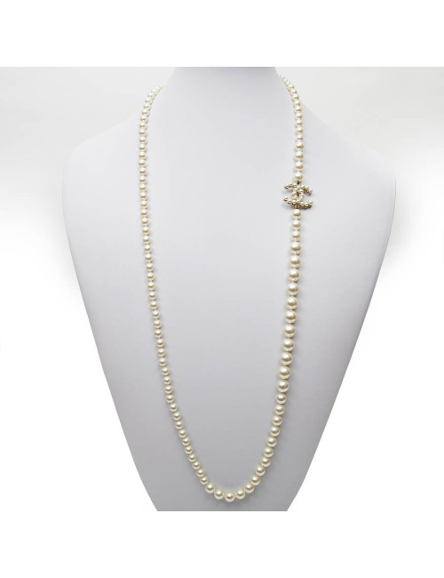 Sautoir perles nacrées CHANEL