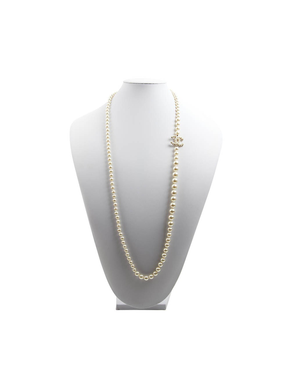 Sautoir perles nacrées CHANEL