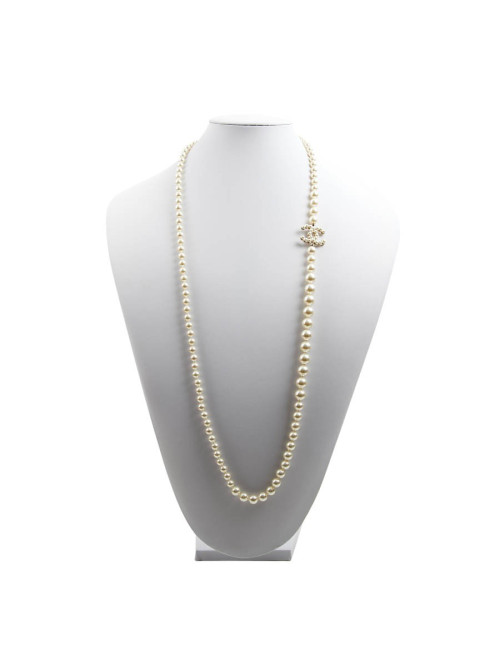 Sautoir perles nacrées CHANEL