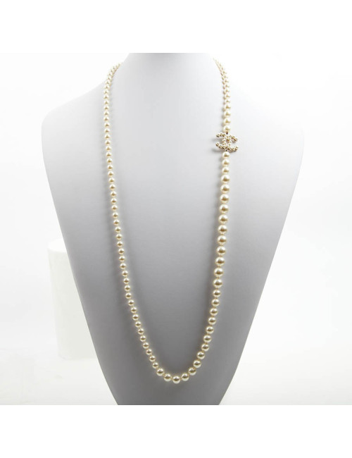 Sautoir perles nacrées CHANEL