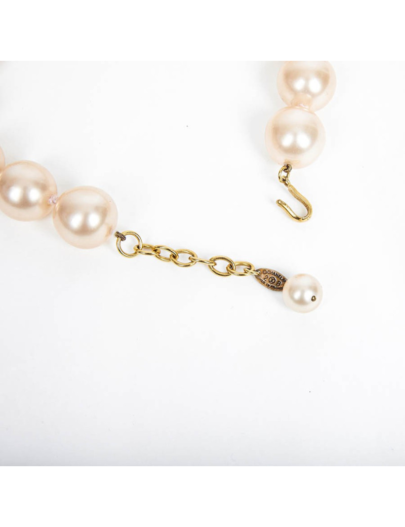 Shoker CHANEL perles pate de verre rose