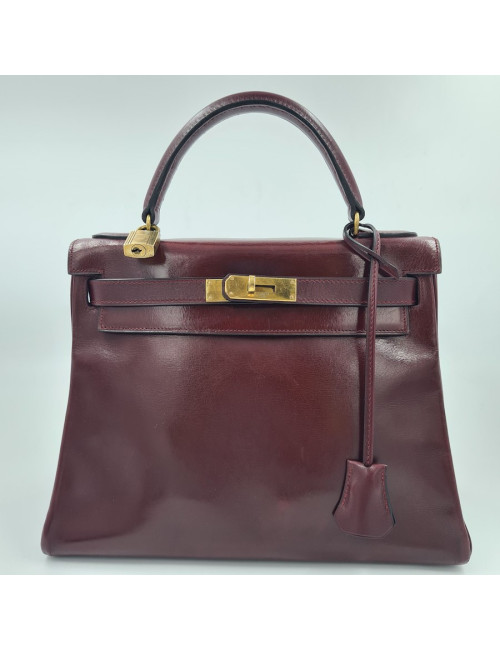 Kelly 28 HERMES box rouge H 