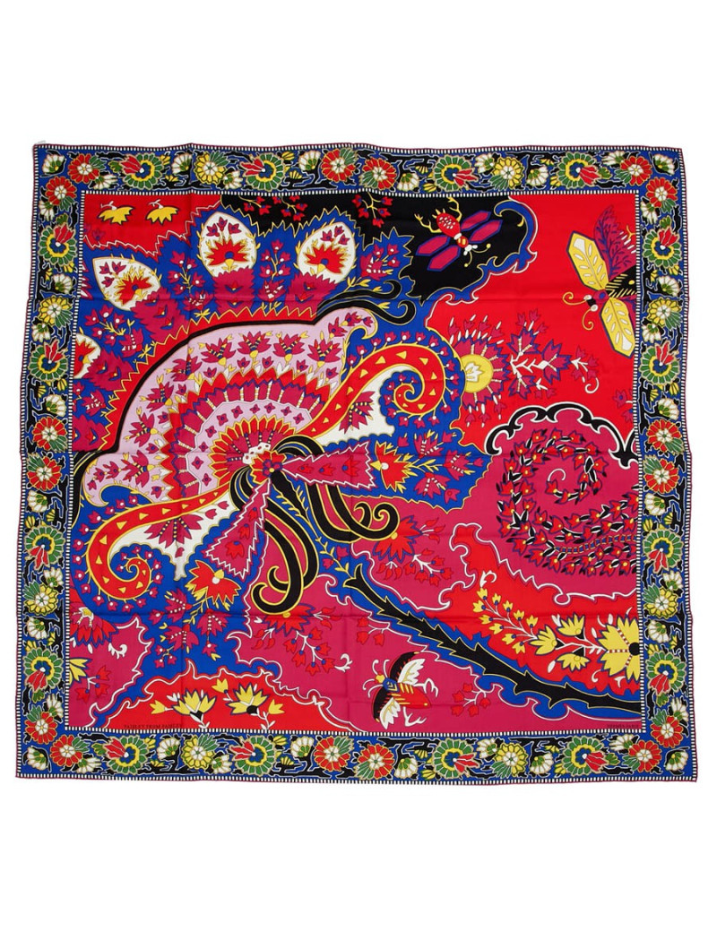 HERMES Paisley from Paisley Shawl -Never Worn Certified Occasion