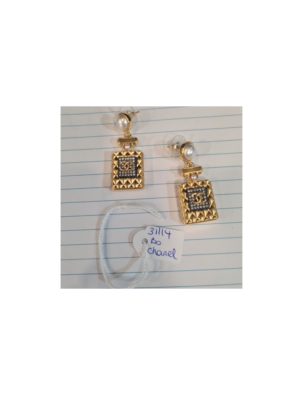 Bouteille Clous CHANEL bicolore