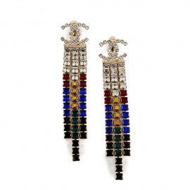CHANEL Paris-New York pendant earrings 