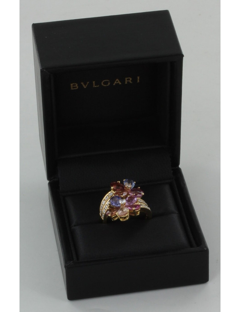 Bague BULGARI en saphir multicolor T