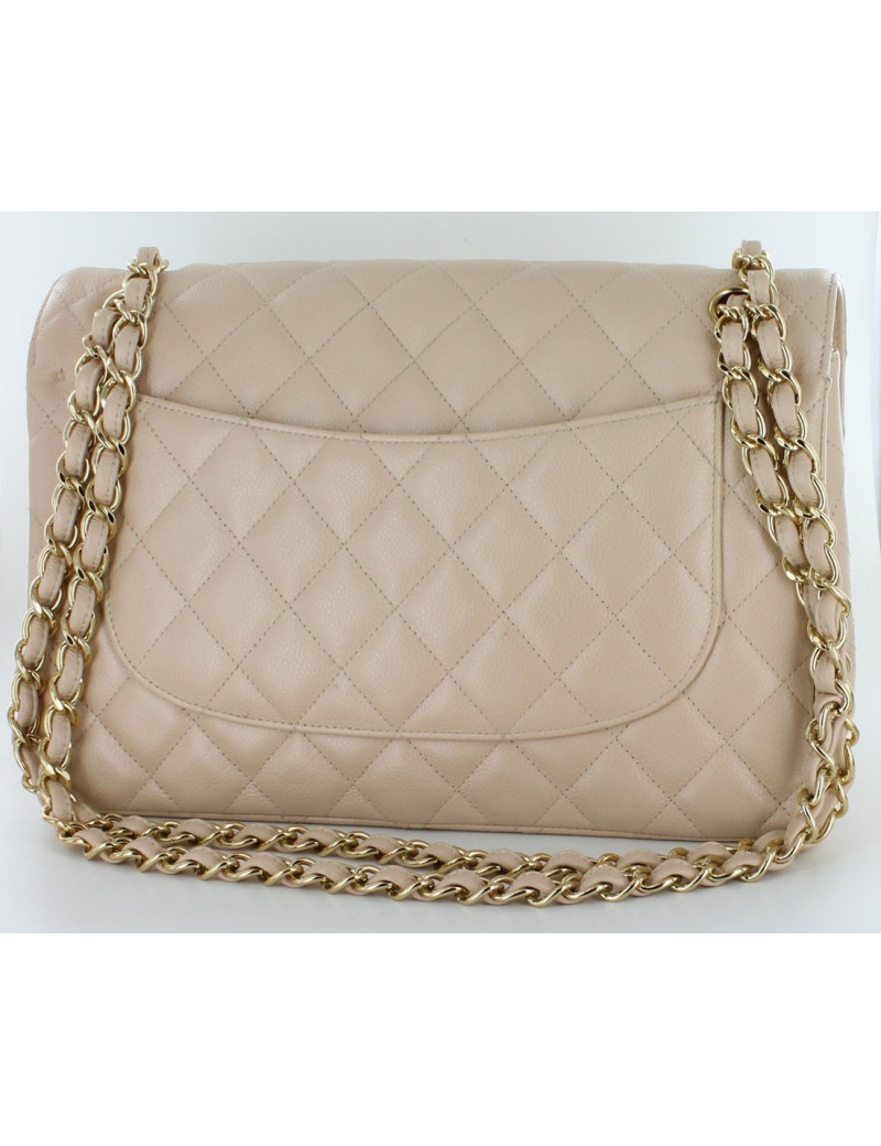 Jumbo CHANEL en cuir de veau lisse 