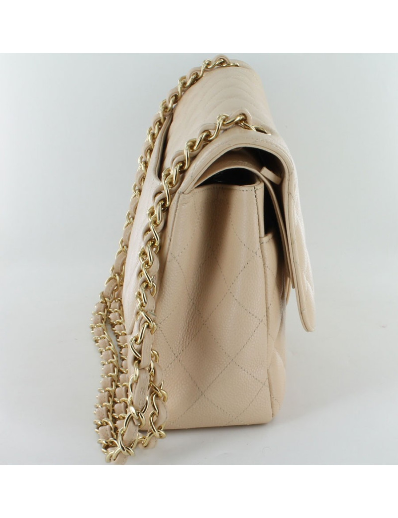 Jumbo CHANEL en cuir de veau grainé 