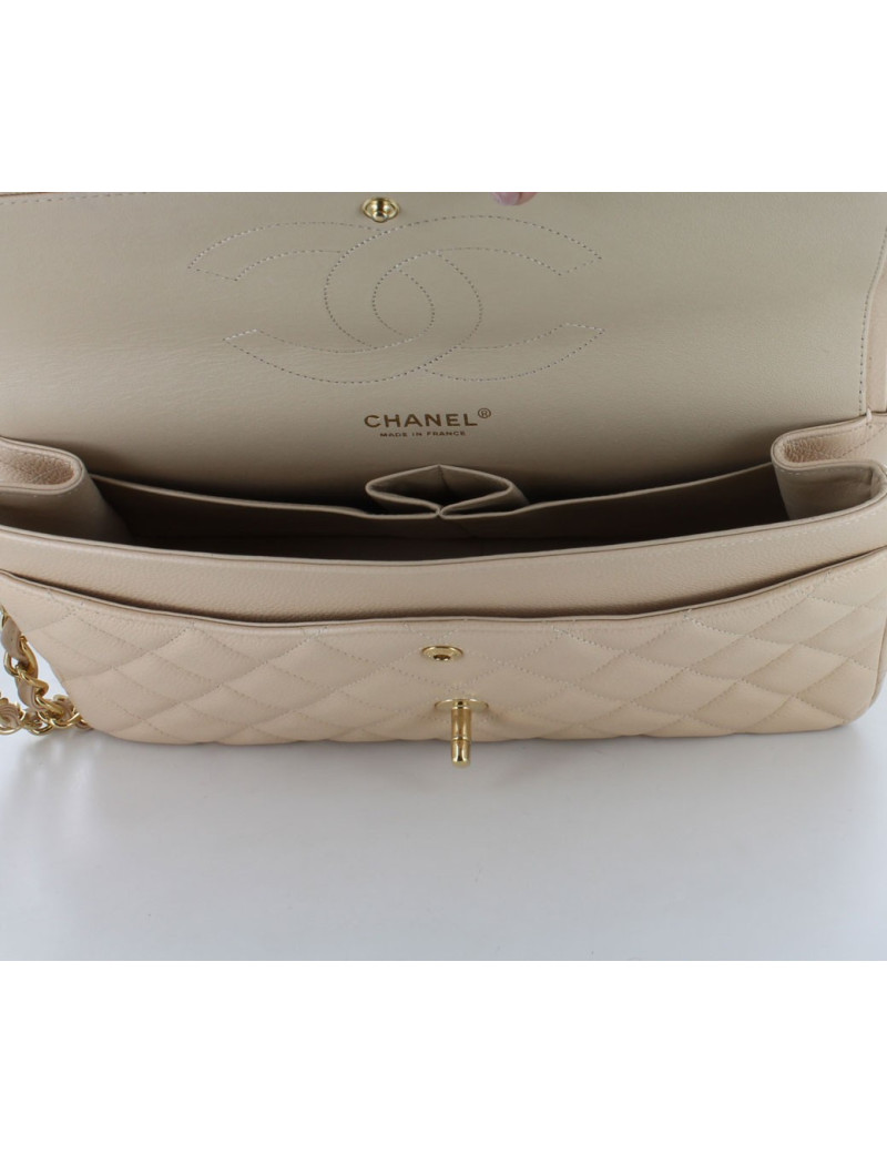 Jumbo CHANEL en cuir de veau grainé 