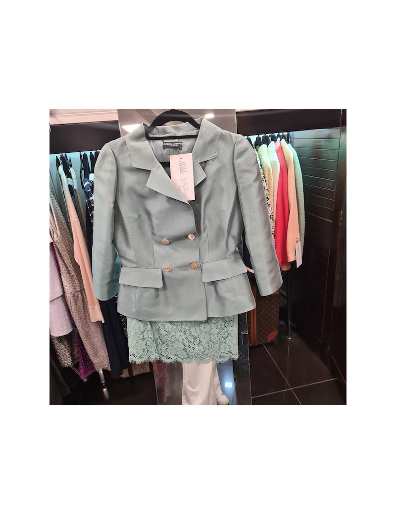 Tailleur DOLCE & GABBANA soie bleue