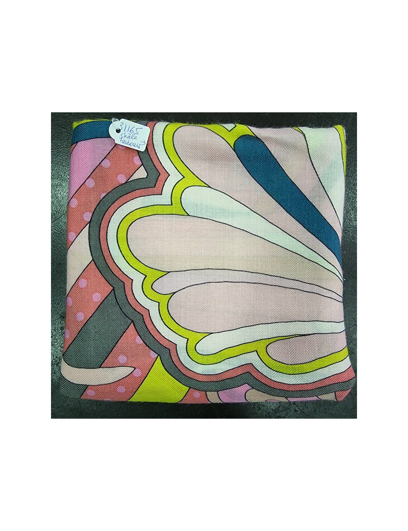 Châle HERMES  Faubourg Rainbow rose