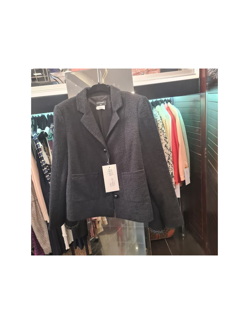 Veste CHANEL  tweed noir