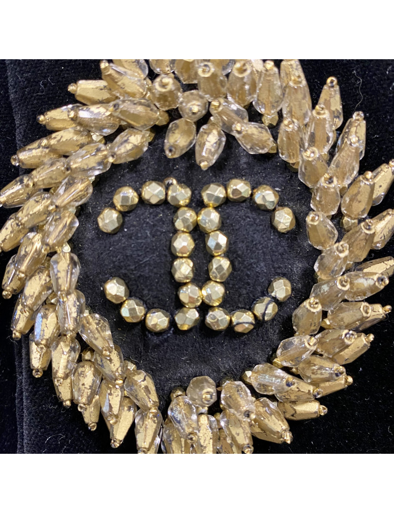 CHANEL Veste velours noir T 42