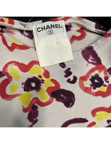 Crop Top CHANEL fleuri 2