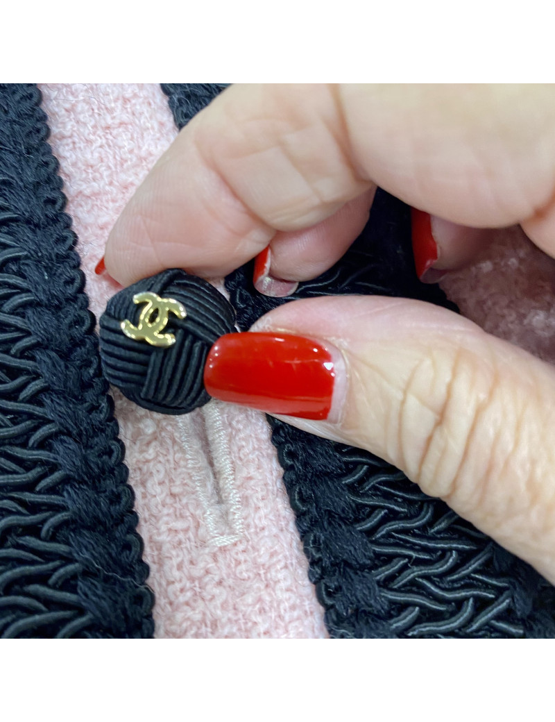 Veste CHANEL T 38 rose Vintage