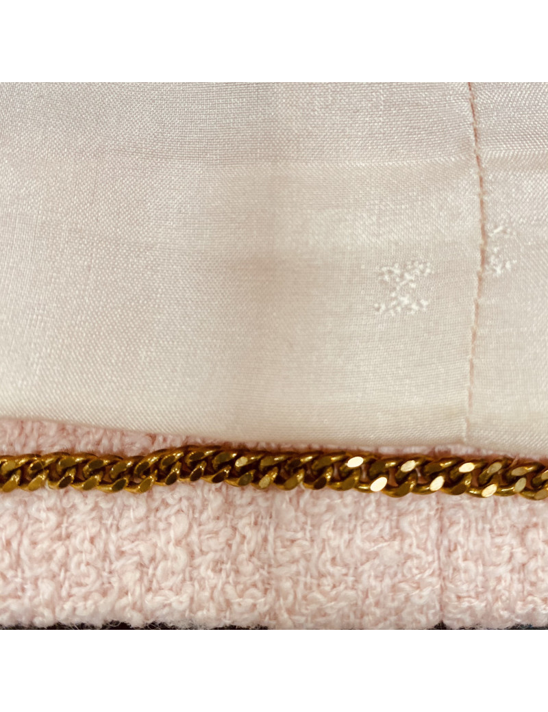 Veste CHANEL T 38 rose Vintage