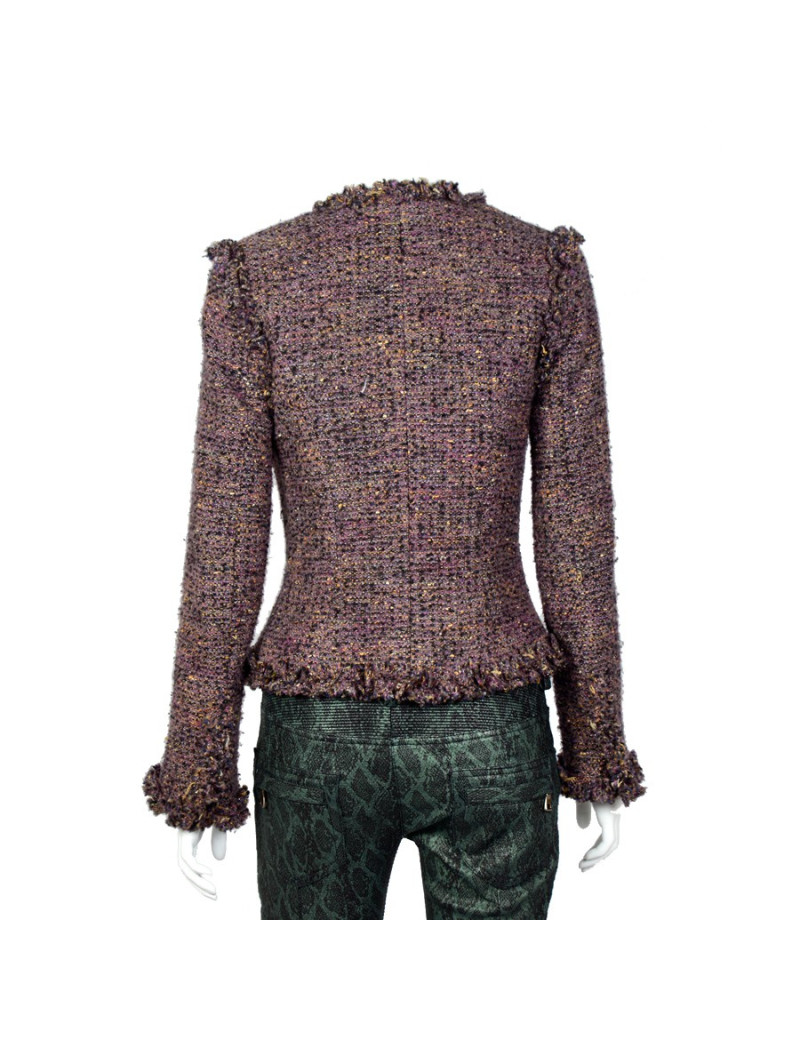 Ensemble CHANEL tweed prune T 38