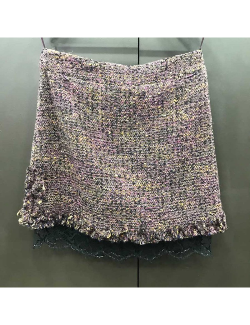 Ensemble CHANEL tweed prune T 38