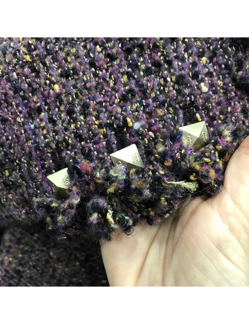 Ensemble CHANEL tweed prune T 38