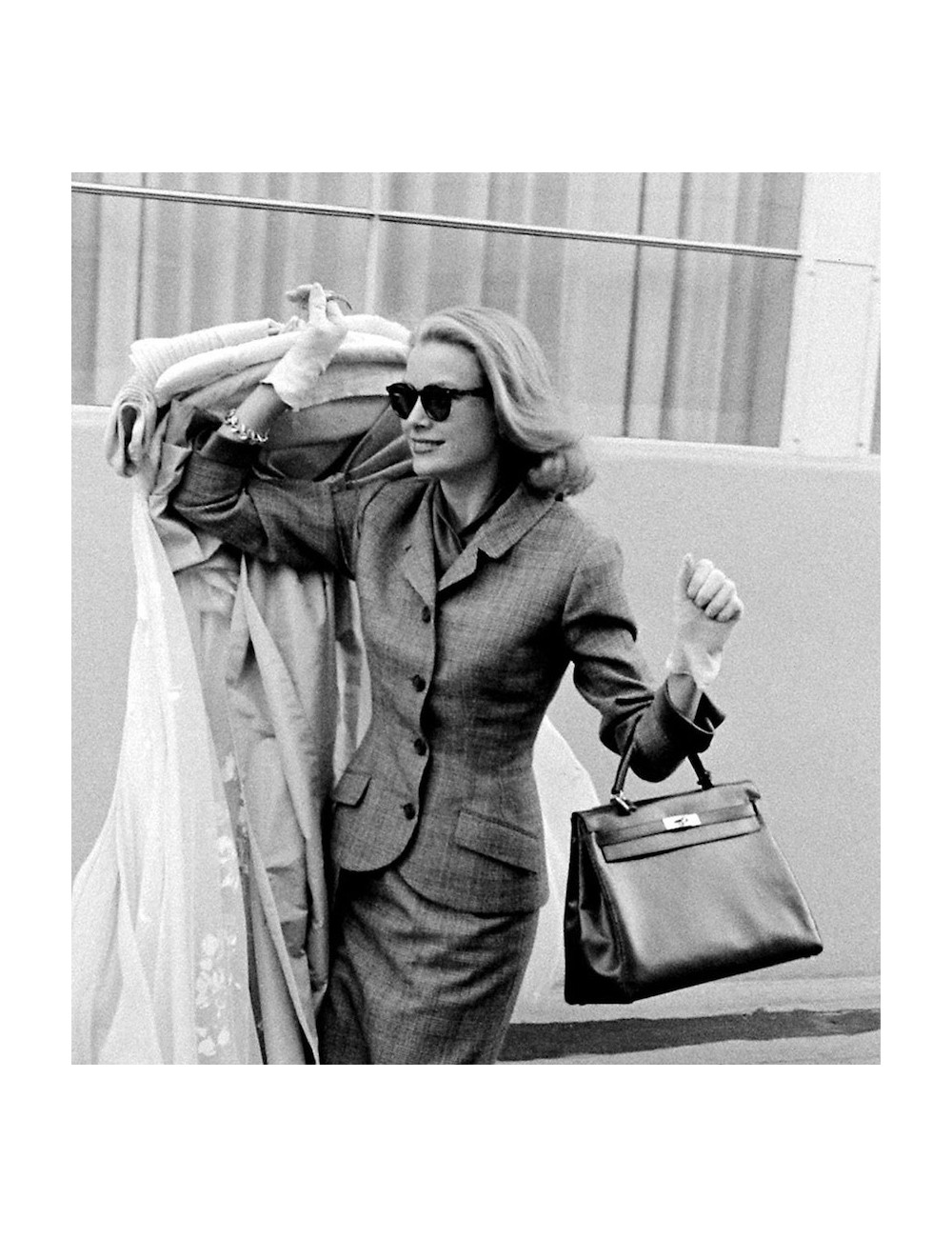 Kelly 35 HERMES cuir crocodile porosus marron Vintage