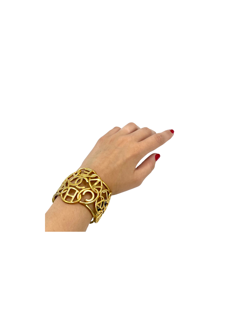 Bracelet CHANEL rigide doré