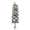Bracelet perles CHANEL métal CC strass