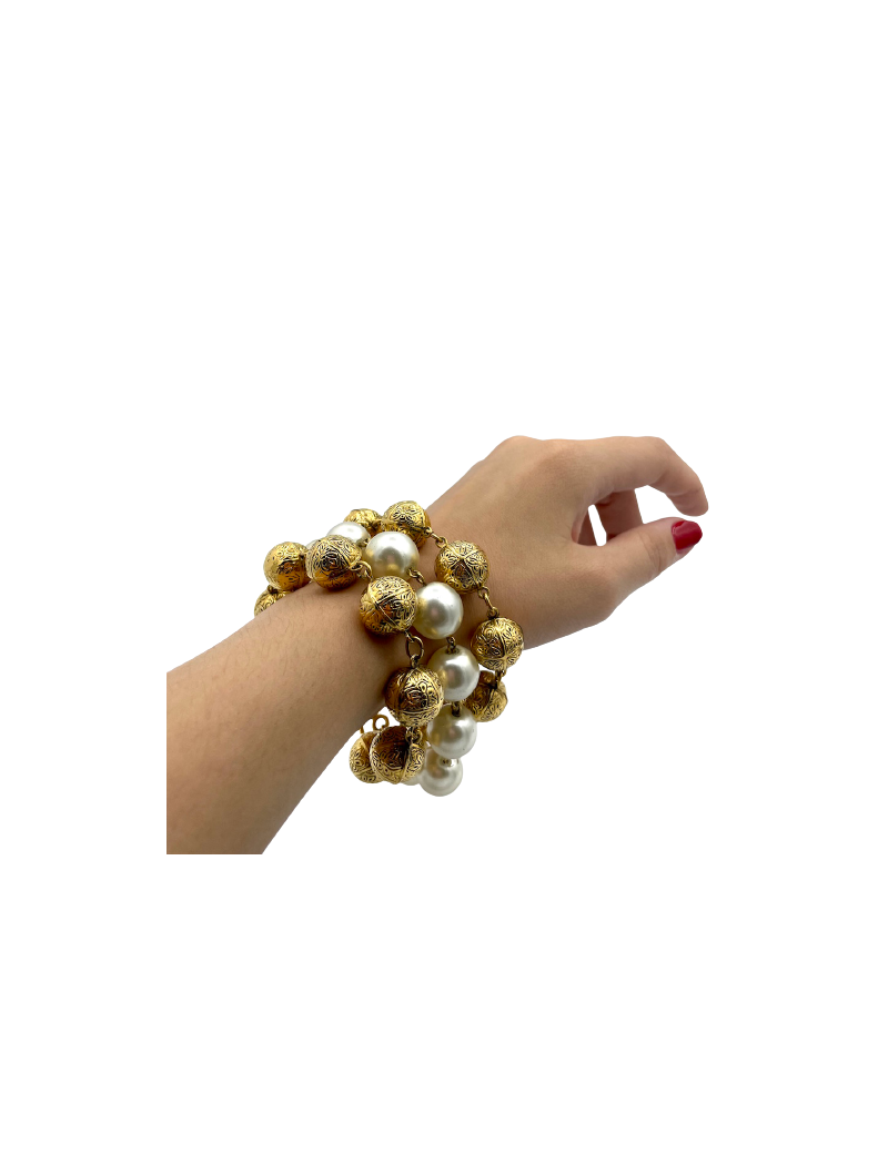 Bracelet triple rangs CHANEL Vintage 