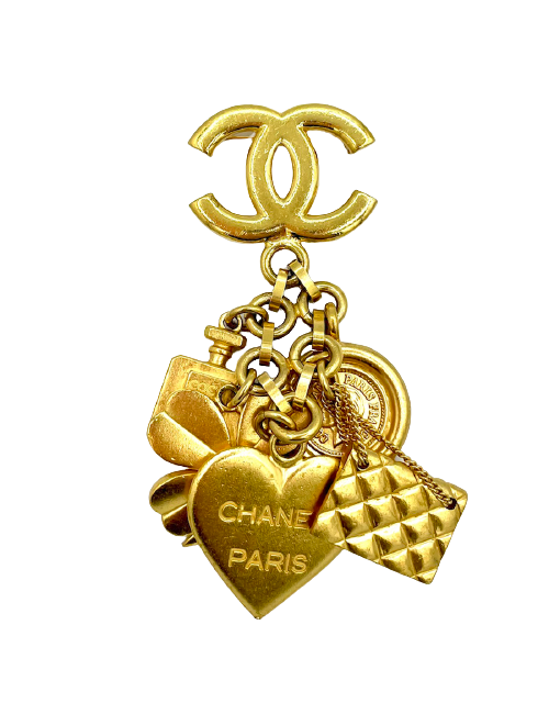 Broche breloques CHANEL Vintage
