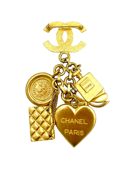 Broche breloques CHANEL Vintage