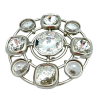 Broche cabochons CHANEL argent