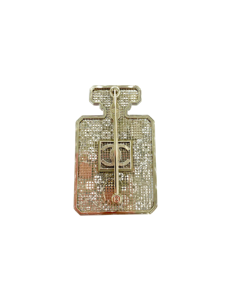 CHANEL Bottle Number 5 Pearl Brooch