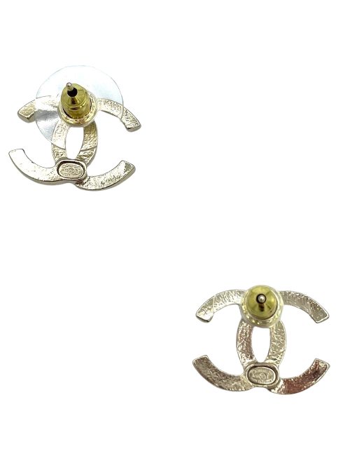 Clous CHANEL CC Strass doré