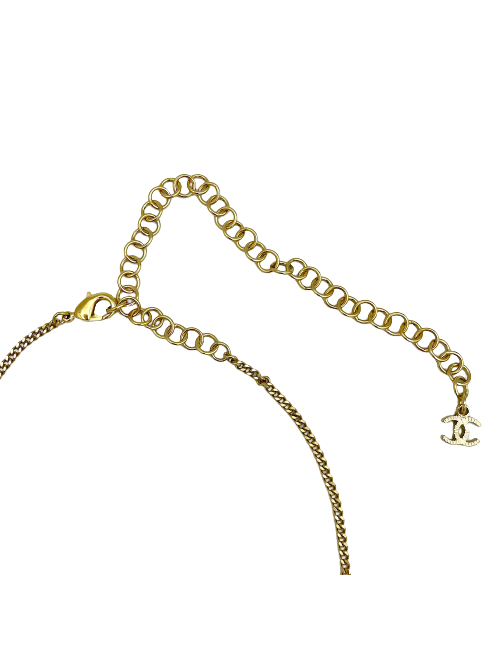 Collier bouteille CHANEL doré