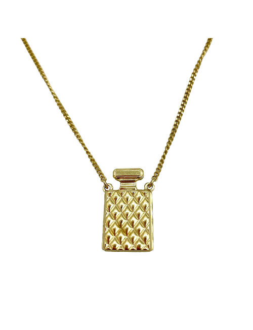 Collier bouteille CHANEL doré