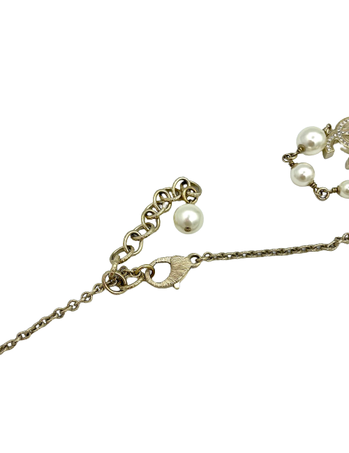 Sautoir CHANEL perles et strass