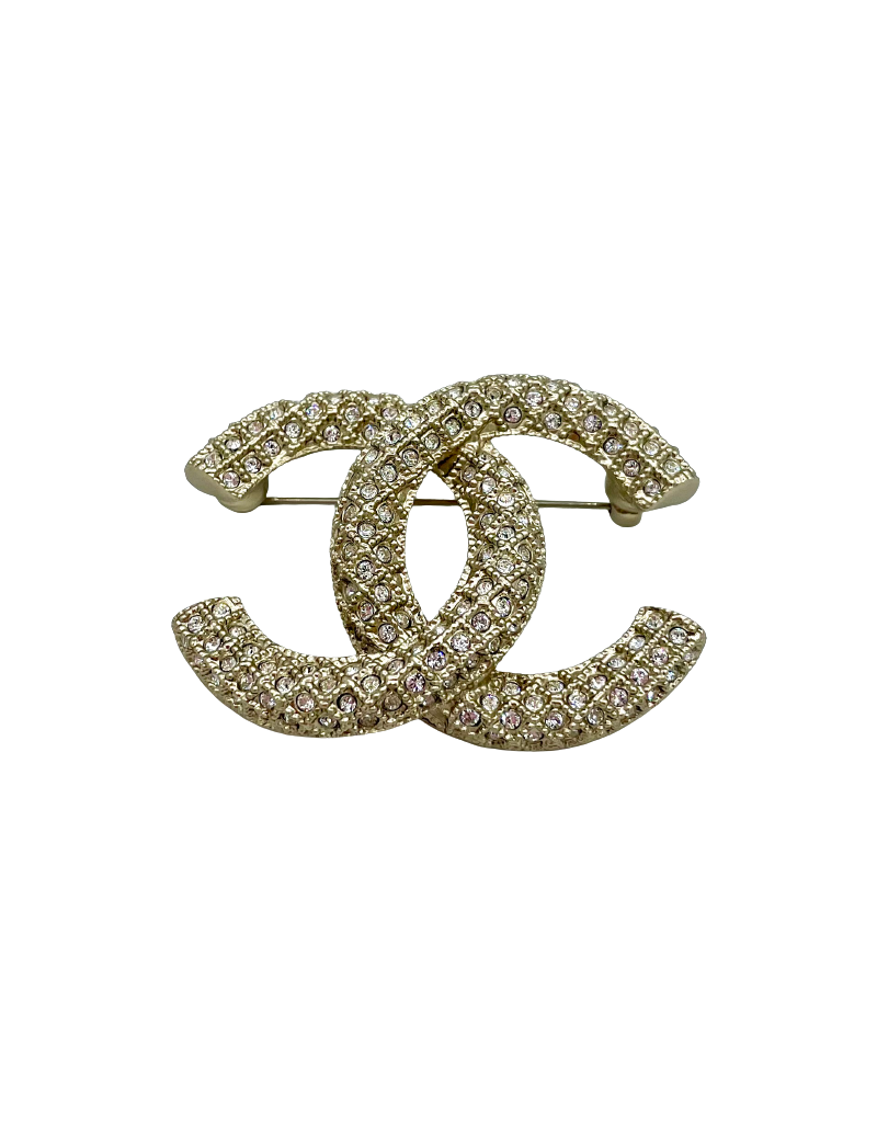 Broche CHANEL incrustation strass