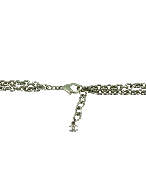 Sautoir CHANEL chaine or pâle