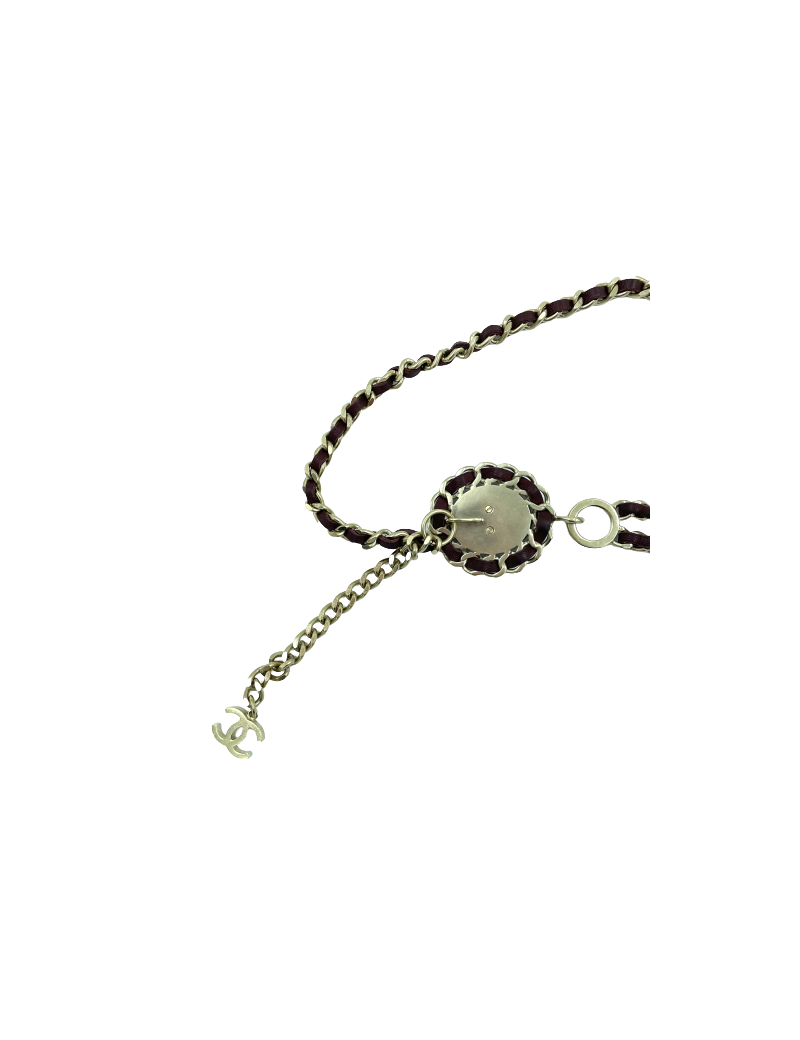 Ceinture CHANEL chaine et cuir