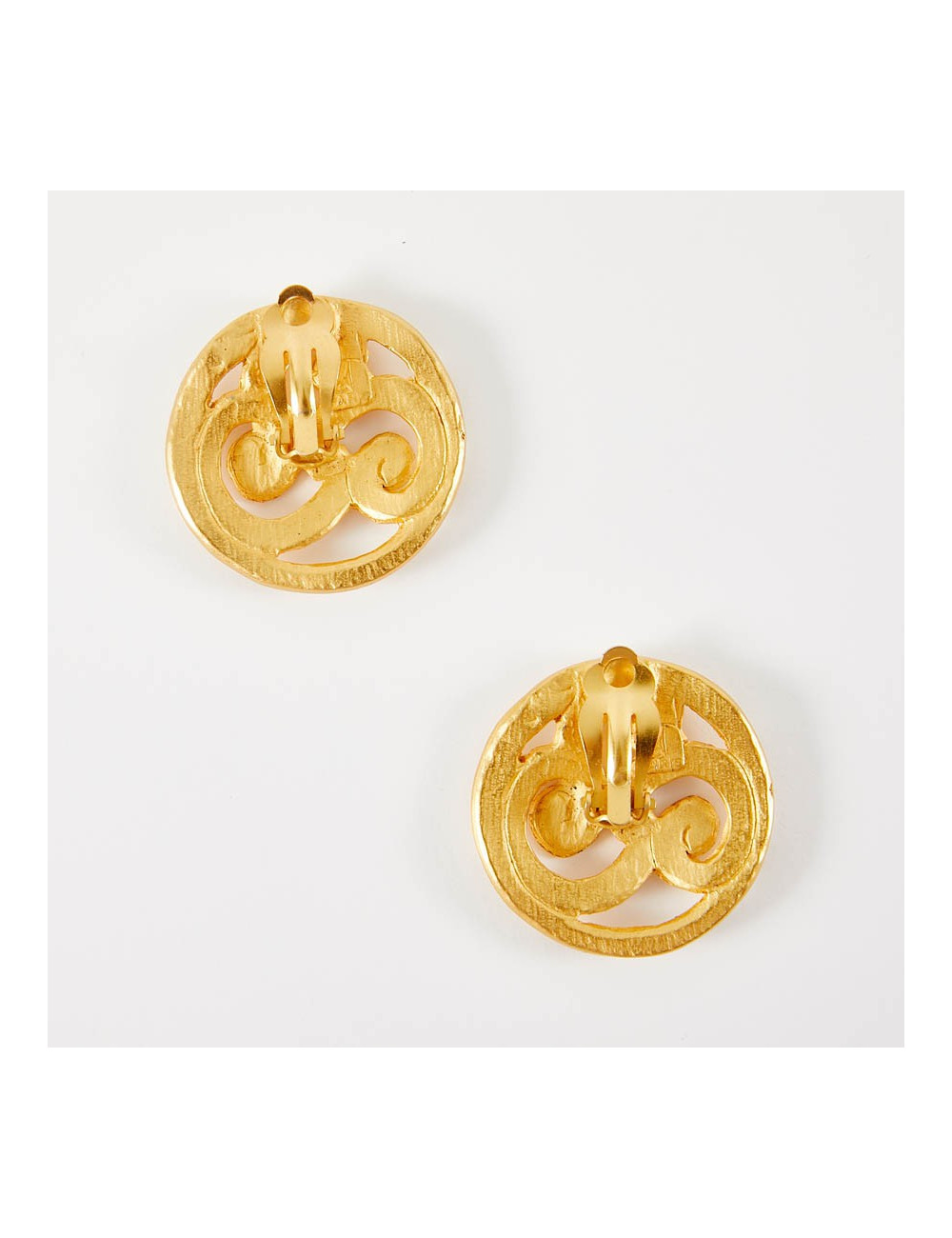 Clips d'oreille ANACONDA Vintage or mat