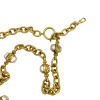 Sautoir CHANEL Vintage en métal doré et perles nacrées