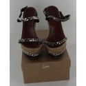 Offset T40 CHRISTIAN LOUBOUTIN, open toe, silver chains