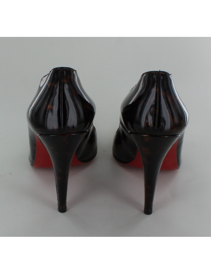 CHRISTIAN LOUBOUTIN shoes patent leather way tortoiseshell