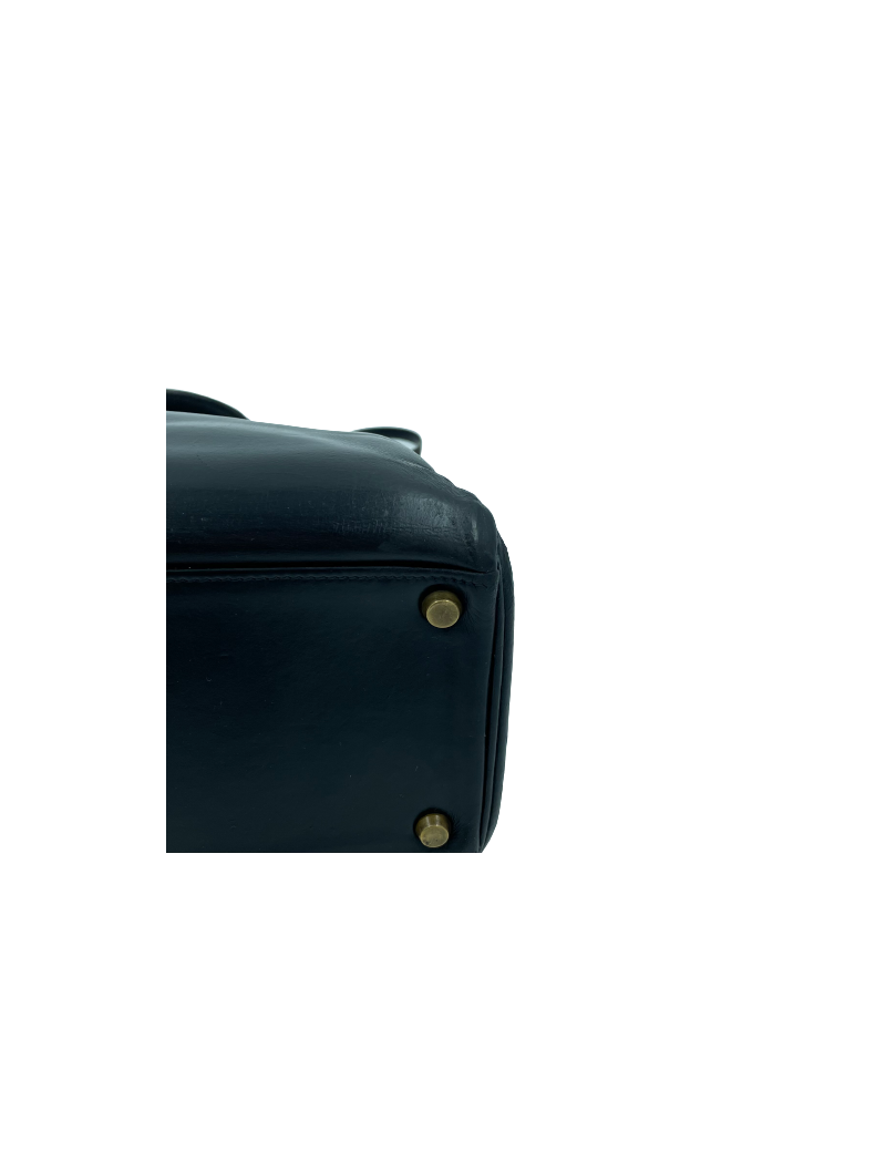 Kelly 32 HERMES box noir Vintage 