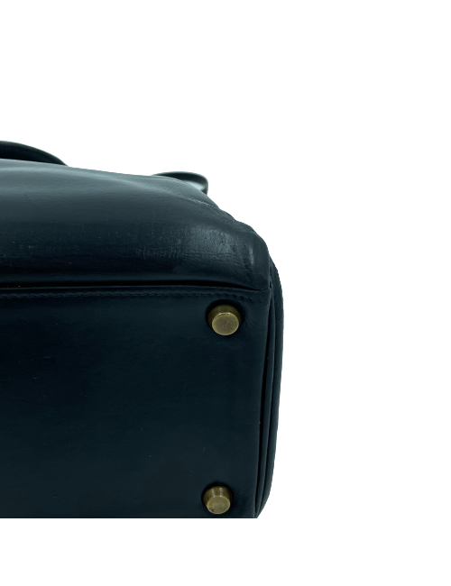 Kelly 32 HERMES box noir Vintage 