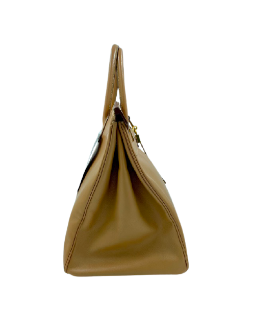 Sac Birkin 40 HERMES cuir Epsom Gold