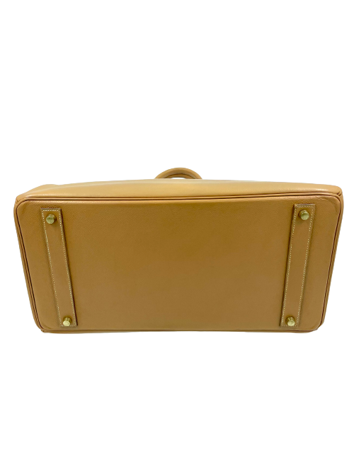 Sac Birkin 40 HERMES cuir Epsom Gold