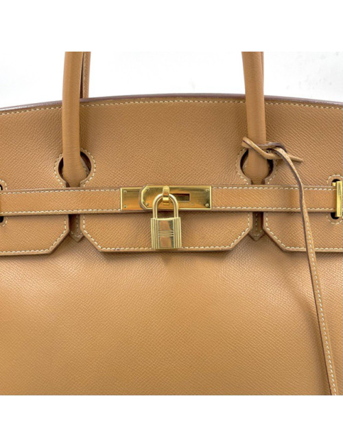 Sac Birkin 40 HERMES cuir Epsom Gold